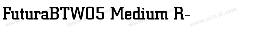 FuturaBTW05 Medium R字体转换